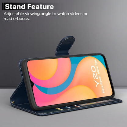 Pikkme Vivo Y12s/Y20/Y20i/Y20G blue flip cover – photo 3