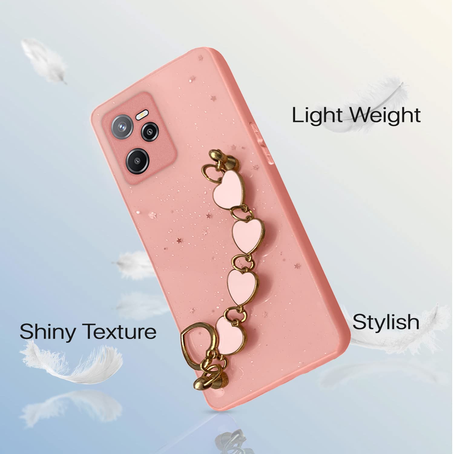 Pikkme Realme Narzo 50A Prime pink mobile cover – photo 5