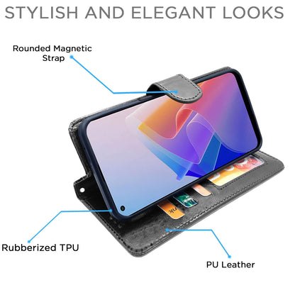 Pikkme Oppo F21 Pro 5G black wallet flip cover – photo 5