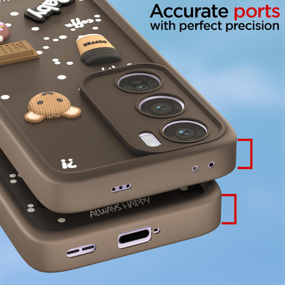 Pikkme brown Silicone mobile cover for Oppo Reno 12 Pro 5G – photo 4
