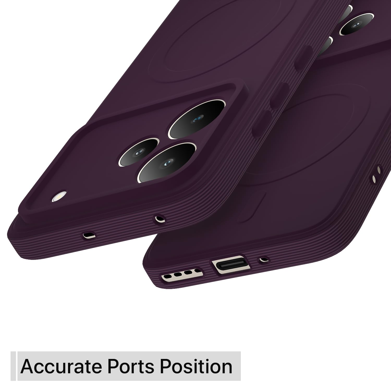 Pikkme Realme P4 Pro 5G MagSafe purple mobile cover – photo 4