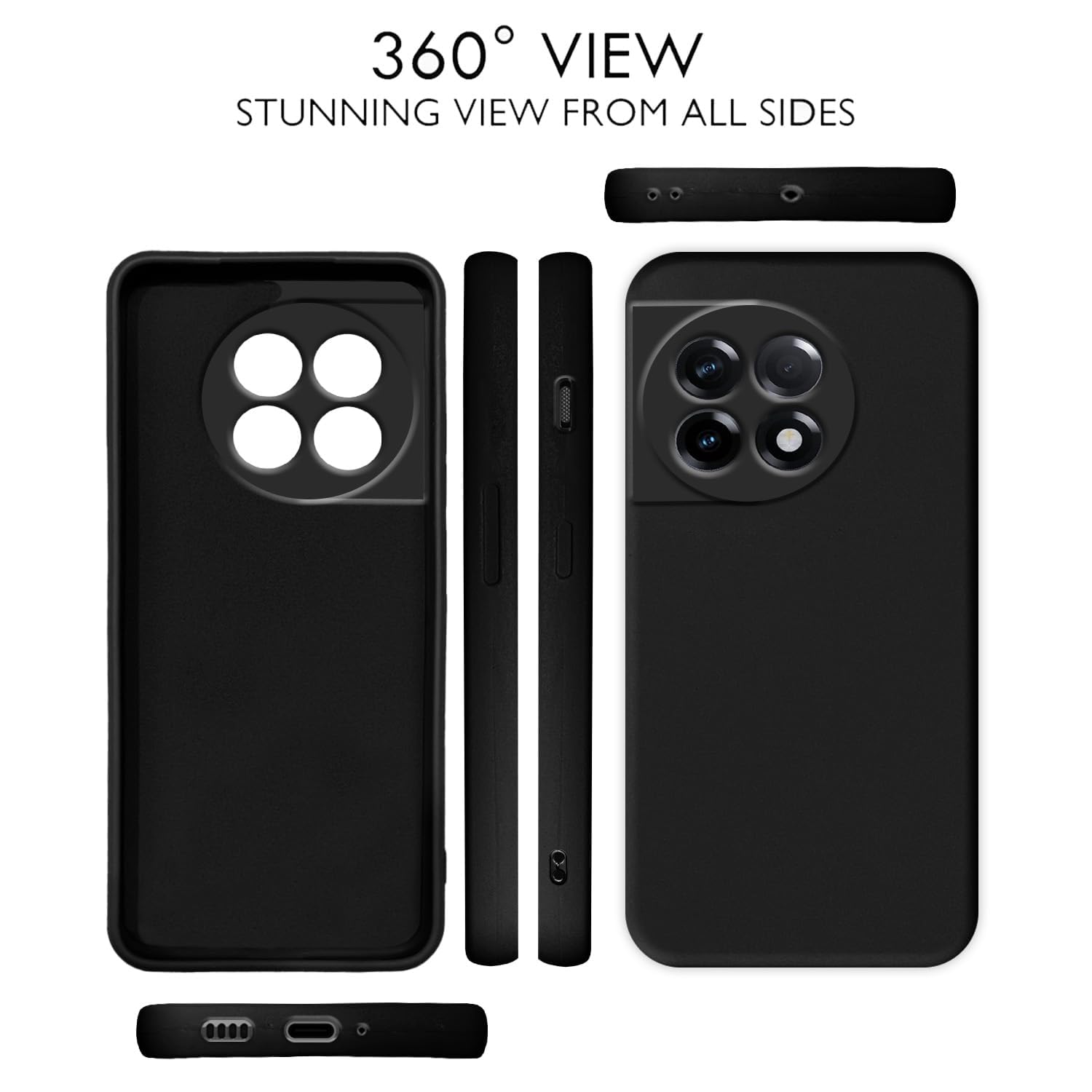 Black back cover for OnePlus 11R 5G – Pikkme – photo 2