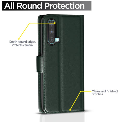 Pikkme OnePlus Nord CE 5G Wallet green mobile flip cover – photo 4