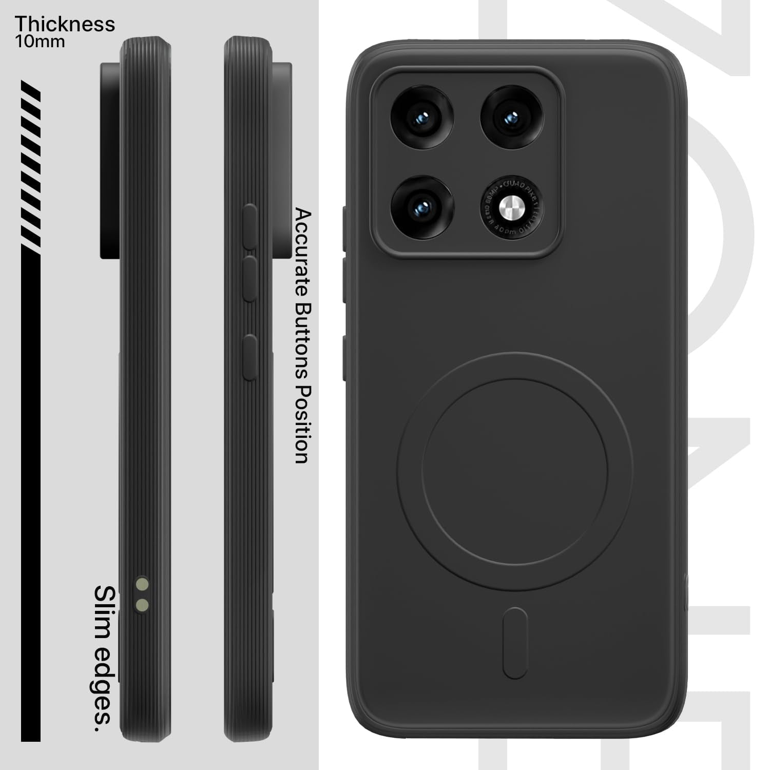 Moto Edge 70 Pro 5G MagSafe phone cover in black by Pikkme – photo 3