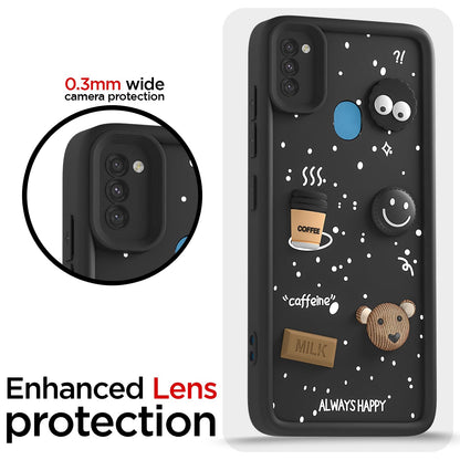 Samsung M11/3D Silicone back cover in black by Pikkme – photo 5