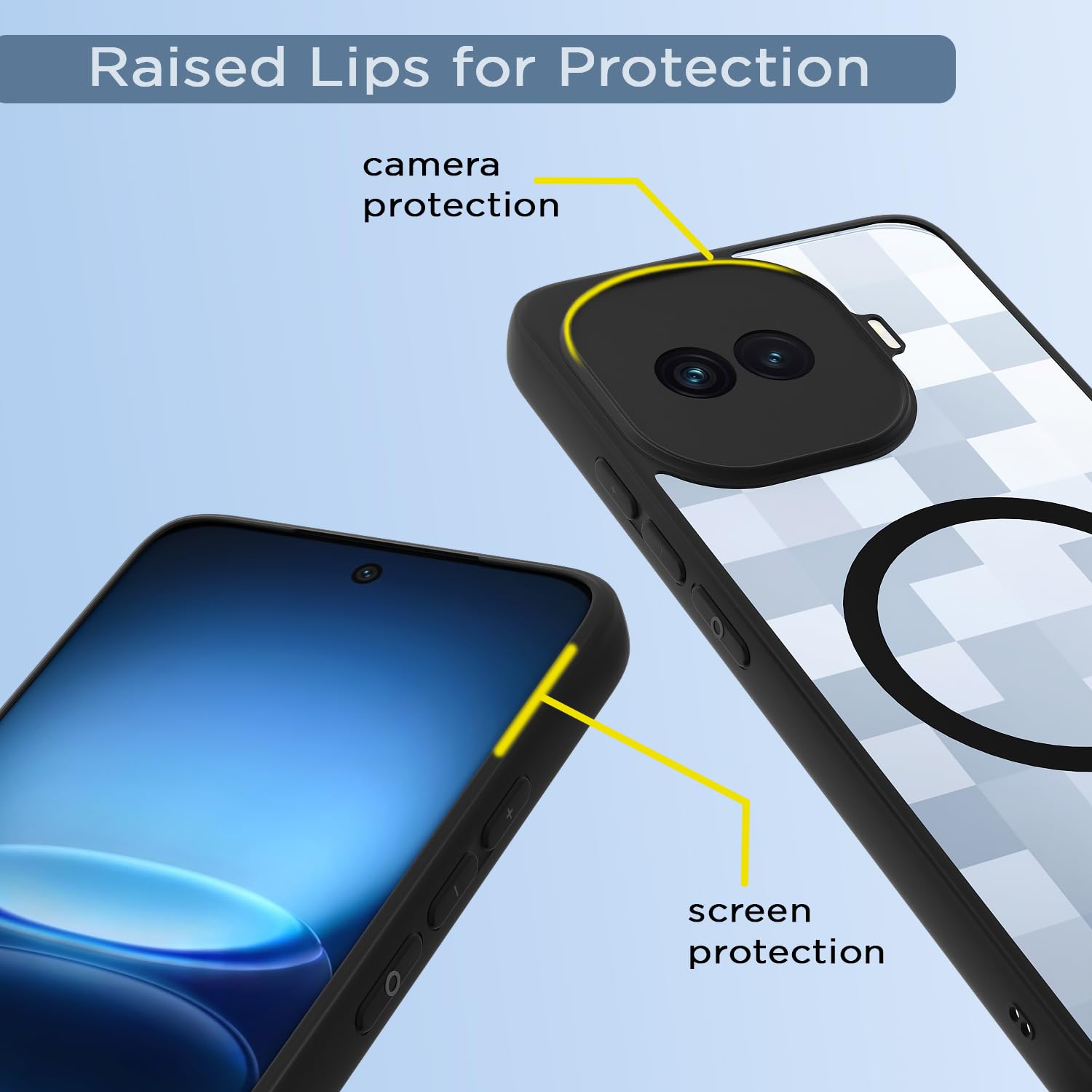 Pikkme iQOO 15R 5G black mag-safe mobile back cover – photo 4
