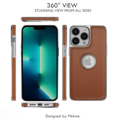 Chrome tan Leatherback phone cover for iPhone 13 Pro – Pikkme – photo 2
