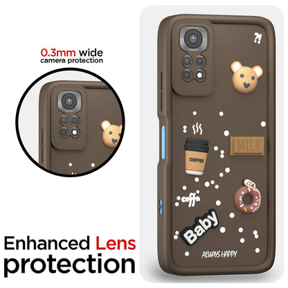 Pikkme brown mobile back cover for Redmi Note 11/Note 11s – photo 5