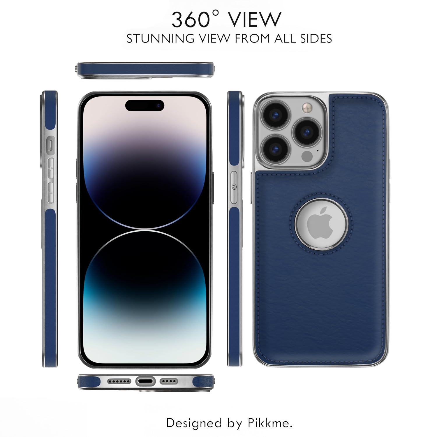 Pikkme iPhone 14 Pro chrome blue mobile cover – photo 3
