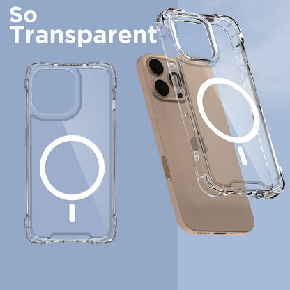 Transparent mag-safe MagSafe phone cover for iPhone 16 Pro Max – Pikkme – photo 2