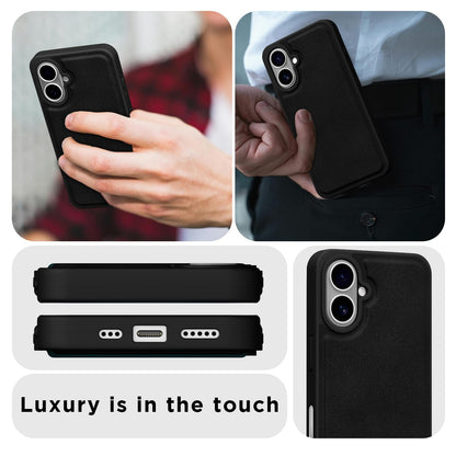 iPhone 16 Leather back cover in black by Pikkme – photo 7