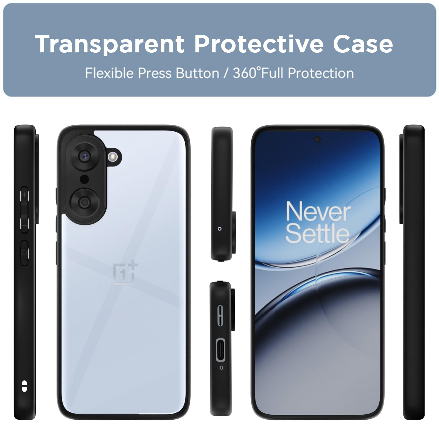 Pikkme OnePlus Nord CE 5 5G Hybrid black phone cover – photo 3