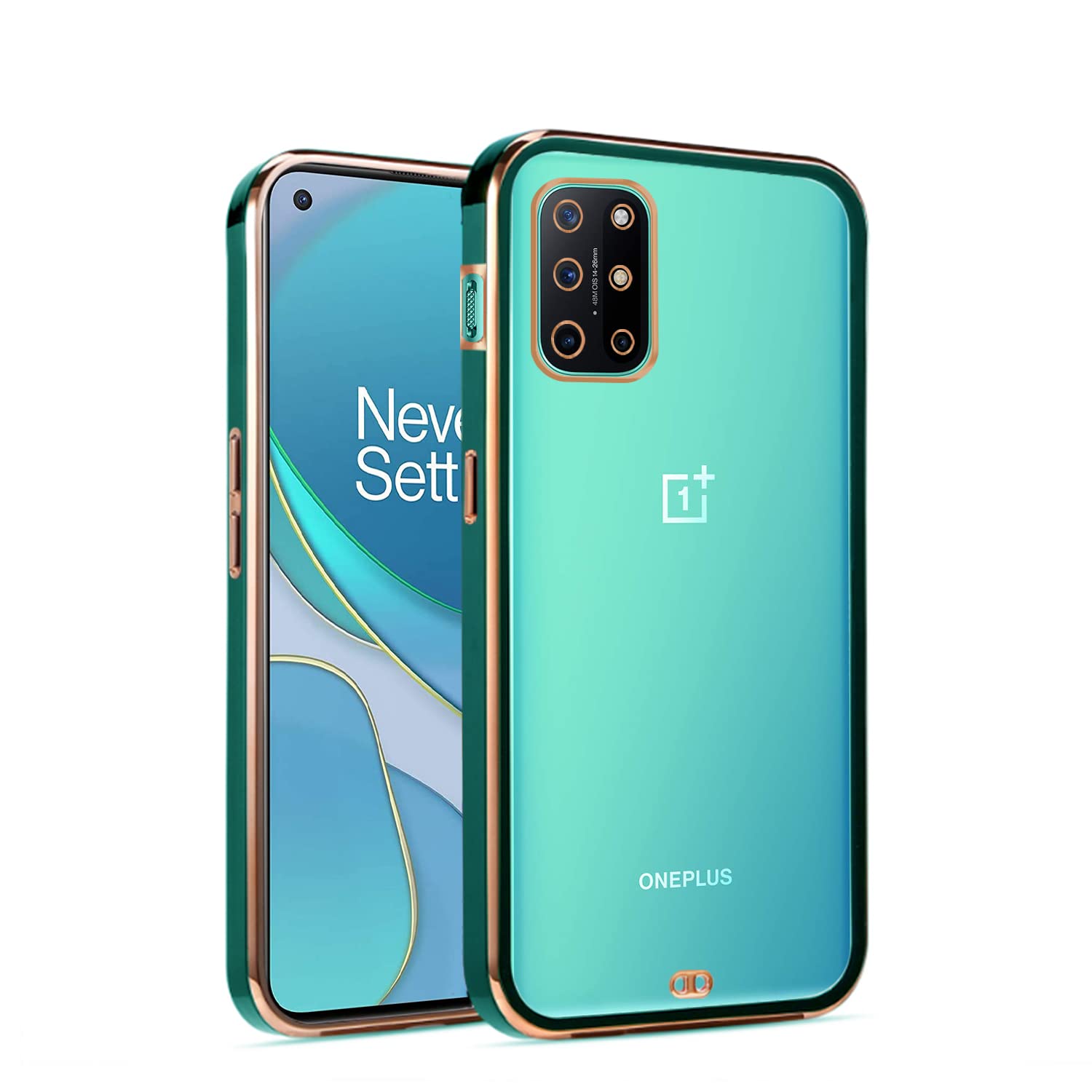 OnePlus 8T phone cover in green by Pikkme