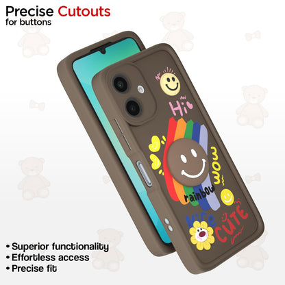 Samsung A06 Soft Silicone phone cover in brown by Pikkme – photo 6