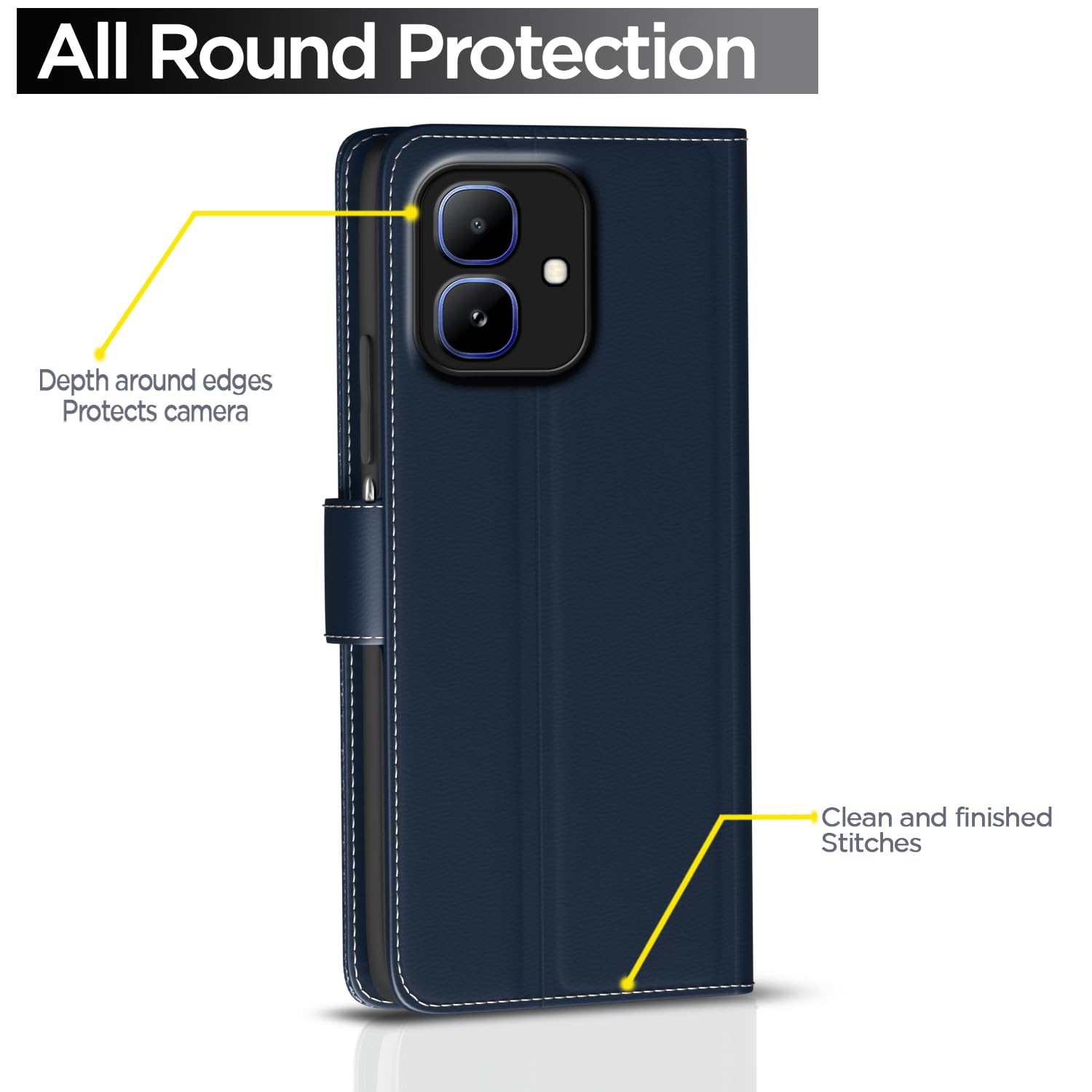 Pikkme Infinix Smart 20 Wallet blue flip cover – photo 4