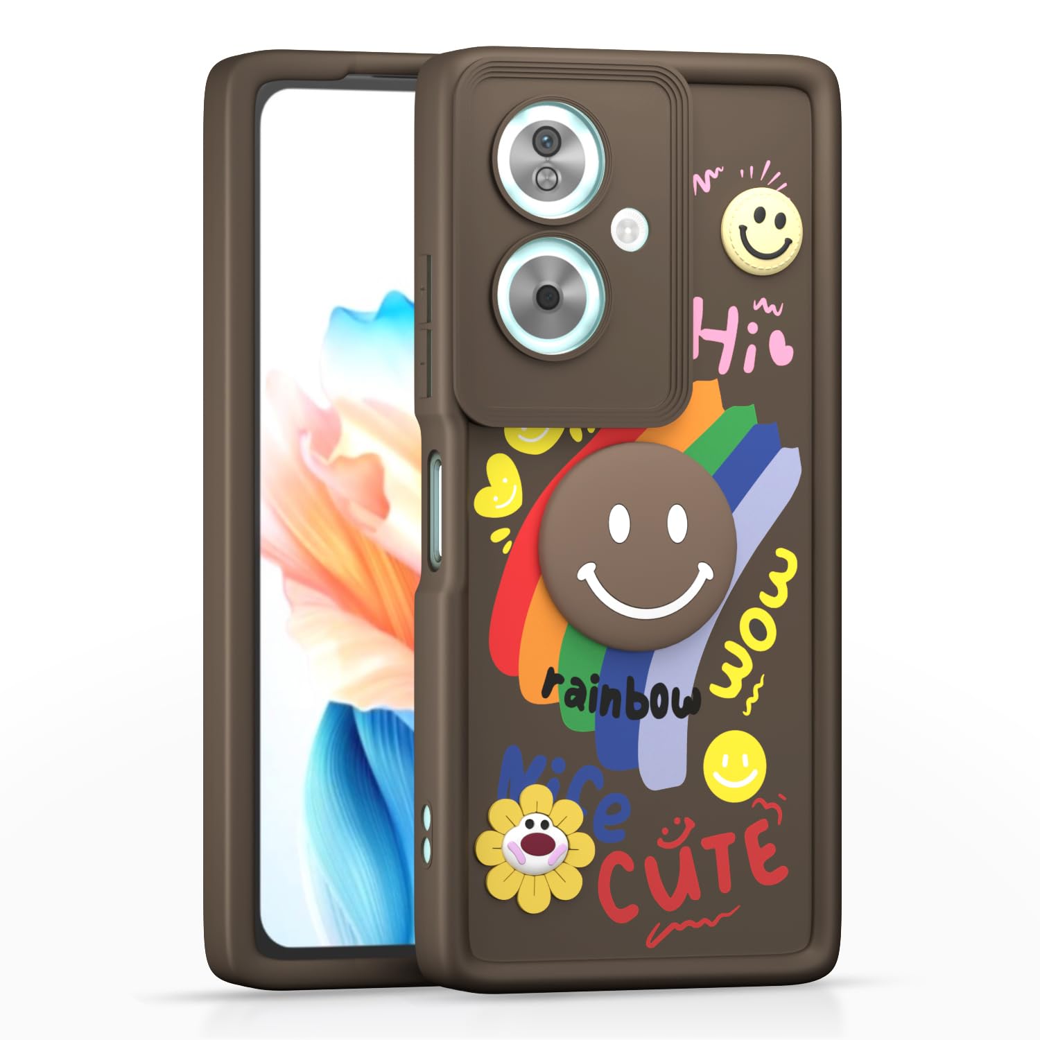 Brown mobile cover for Oppo A79 5G – Pikkme