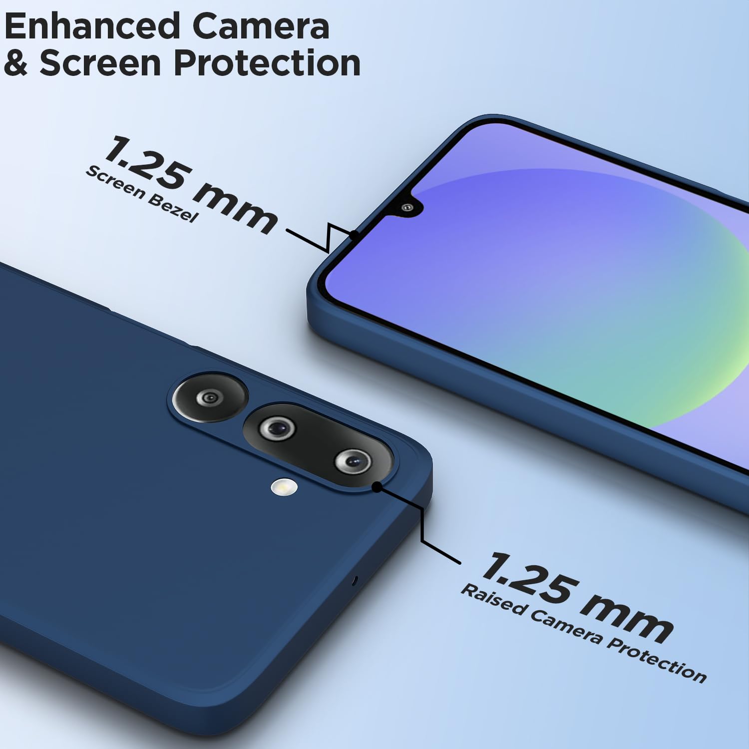 Pikkme blue phone cover for Samsung M36 5G – photo 2