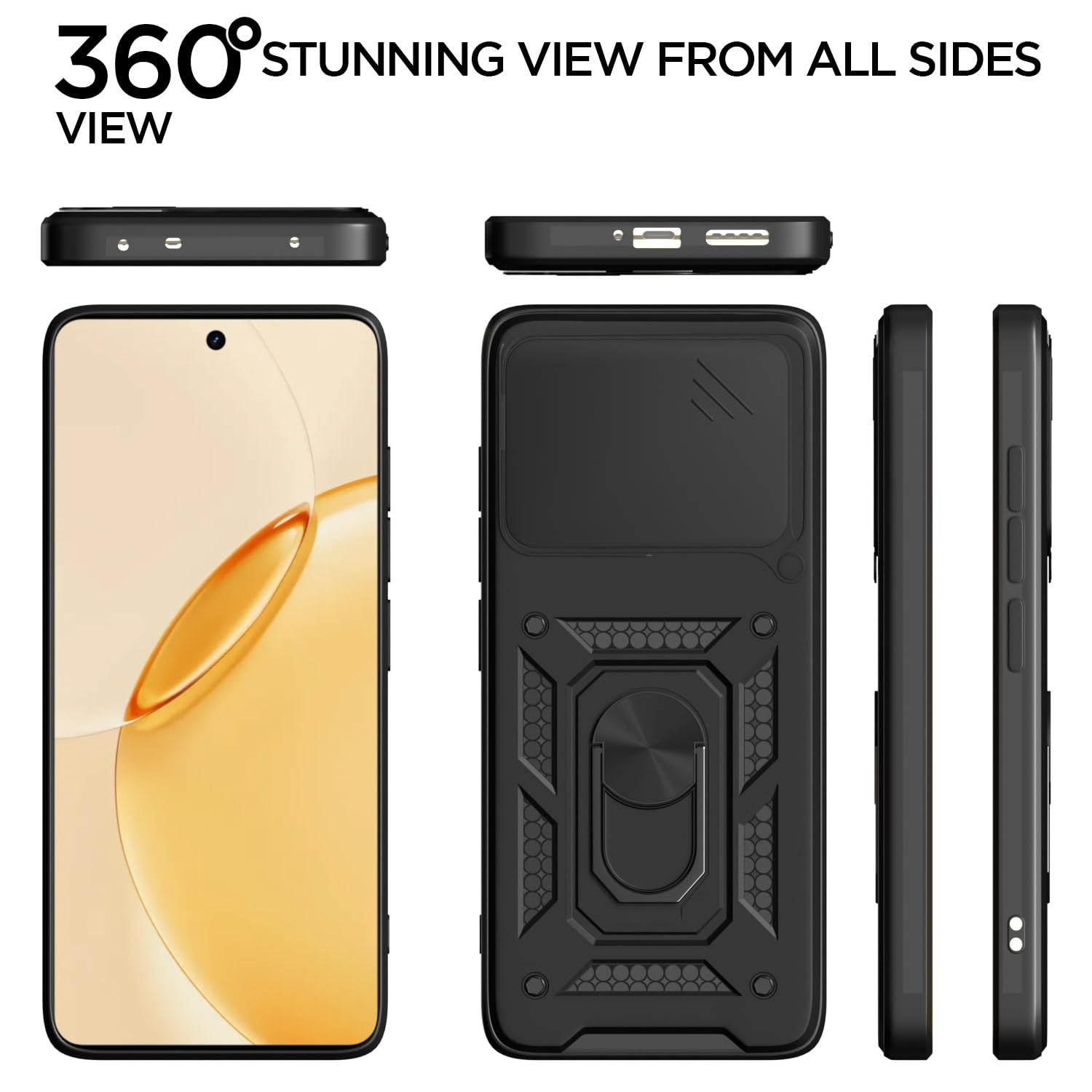 Black D10 Camera Shield mobile back cover for Realme 16 Pro Plus 5G/360 – Pikkme – photo 5