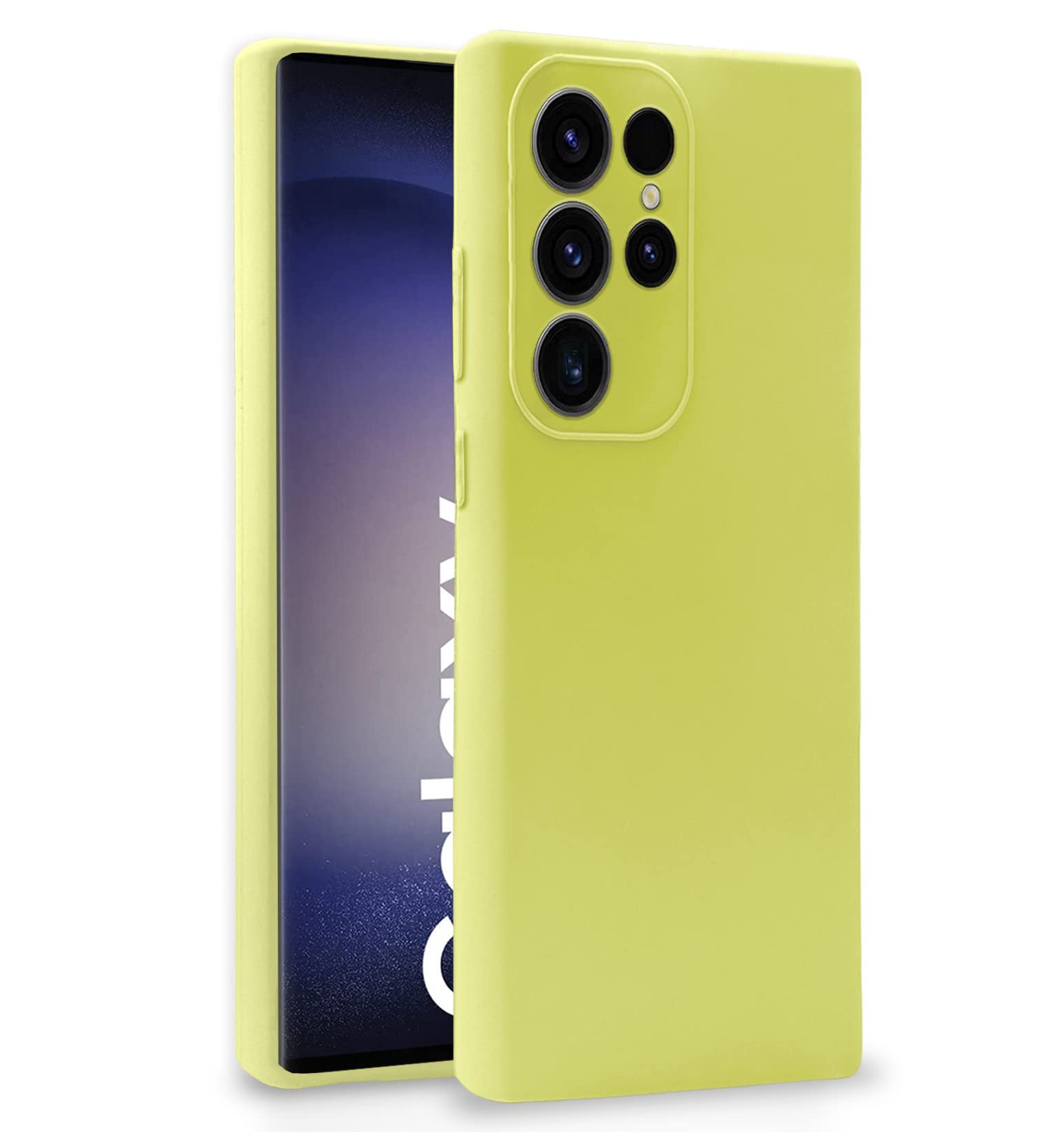 Pikkme Samsung S23 Ultra 5G Soft Silicone lite green mobile back cover