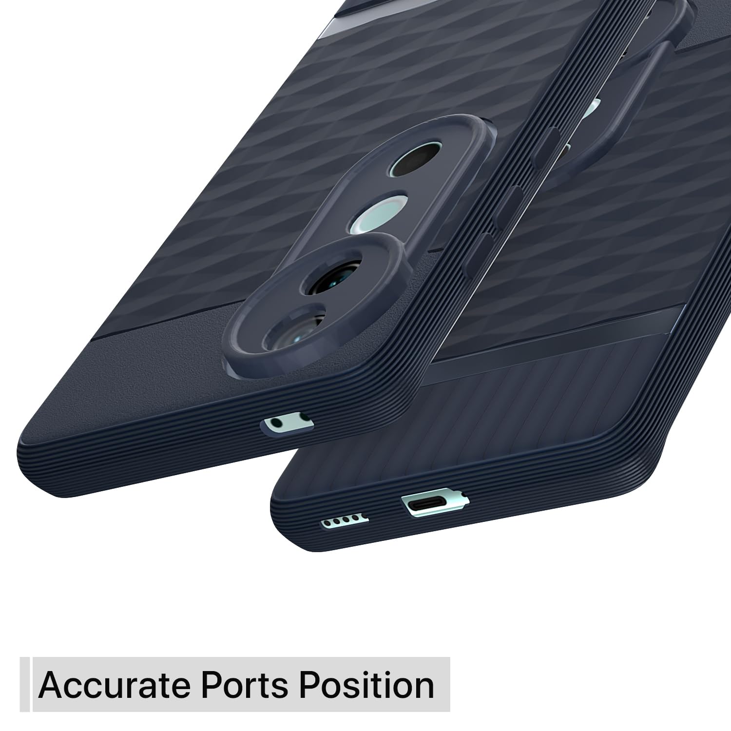 Pikkme Vivo V40 5G / V40 Pro 5G / T3 Ultra 5G Gencase Back Cover (Blue)