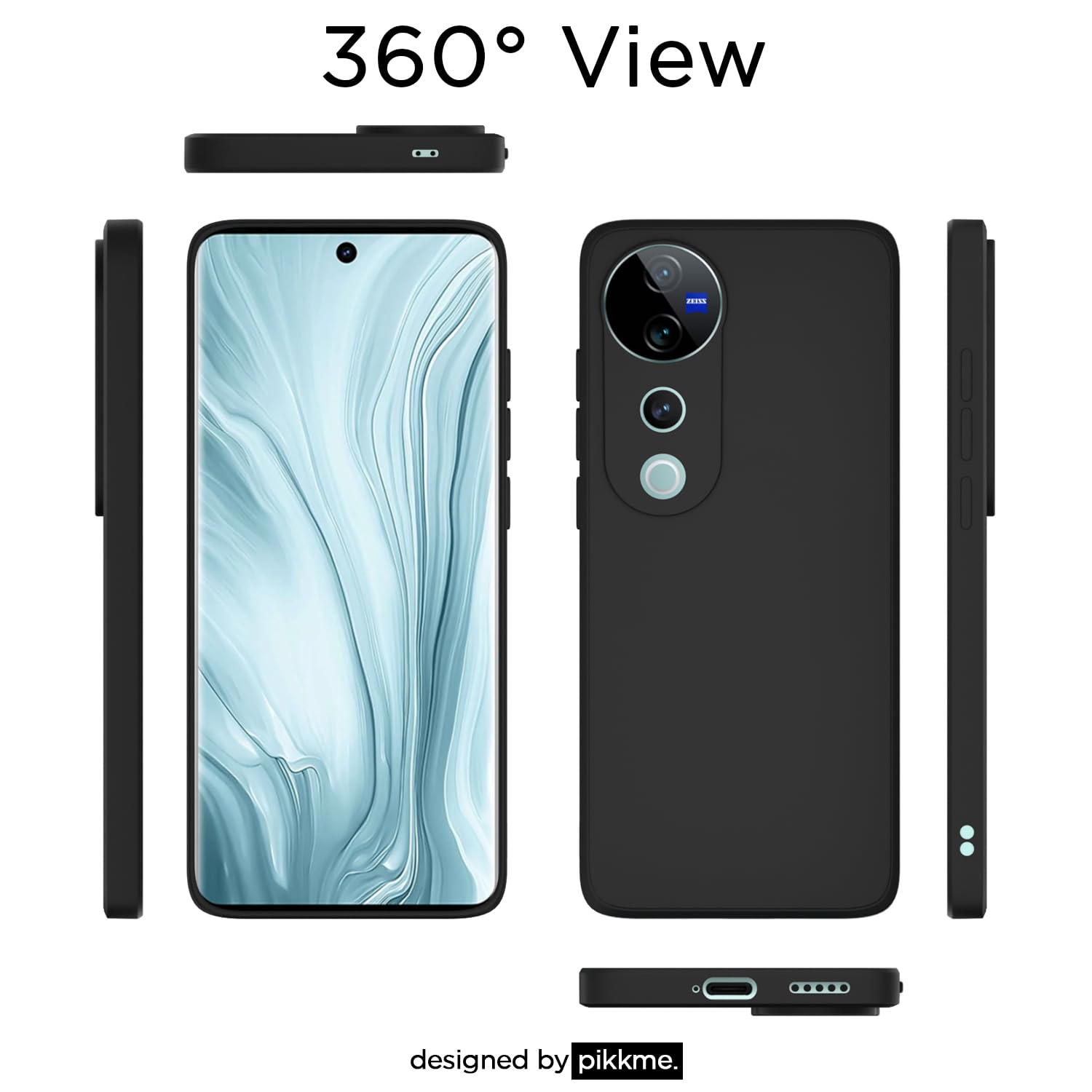 Vivo V40/V40 Pro/T3 Ultra 5G phone cover in black by Pikkme – photo 4