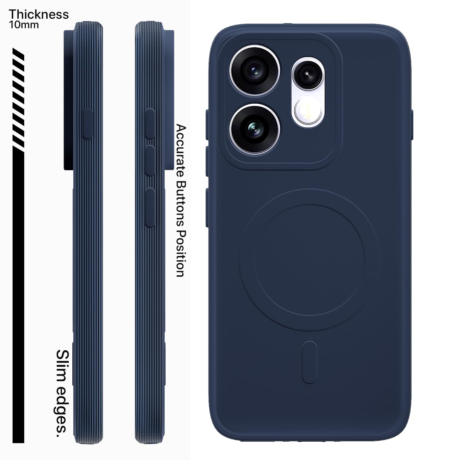 Oppo Reno 16 5G back cover in blue by Pikkme – photo 3