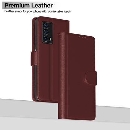 Brown Wallet mobile flip cover for iQOO Z5 5G – Pikkme – photo 2