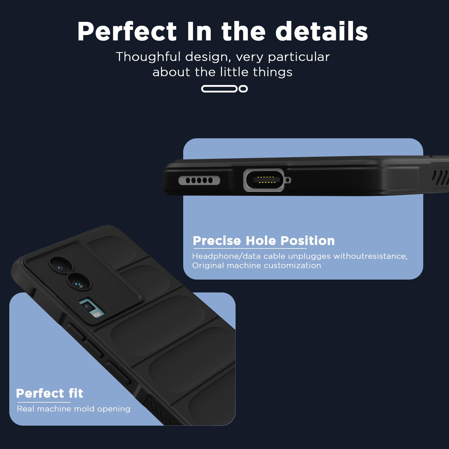 iQOO Neo 7/Neo 7 Pro 5G Liquid Silicone mobile back cover in black by Pikkme – photo 5