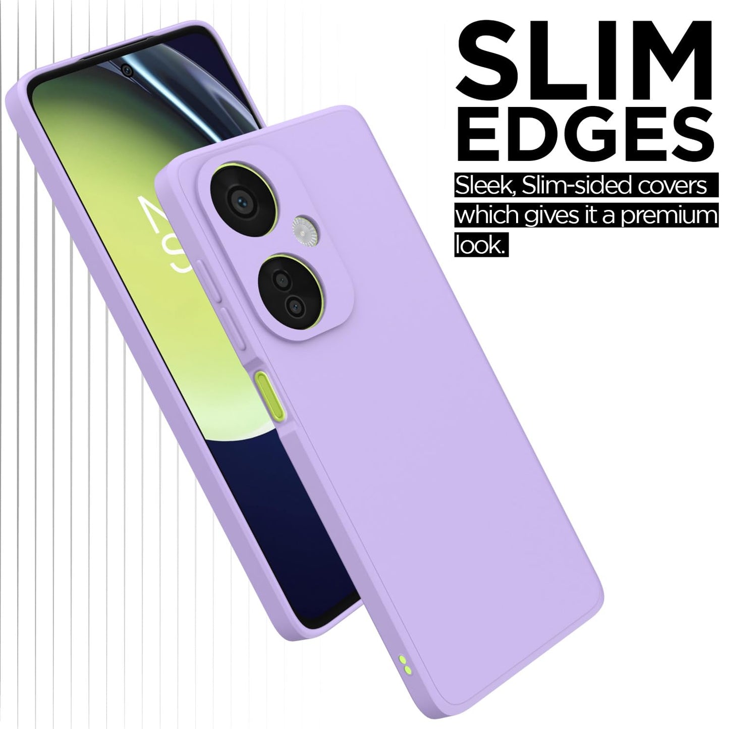 Pikkme OnePlus Nord Ce 3 Lite 5G Liquid Silicone Back Cover (Purple)