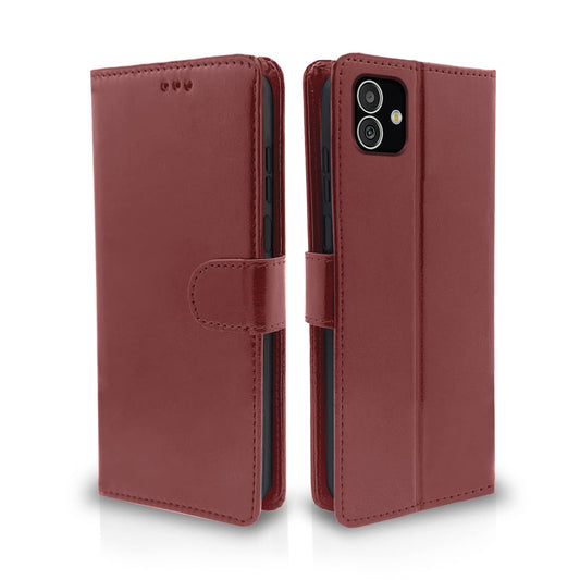 Pikkme Samsung Galaxy F14 5G Vintage Flip Cover | Brown