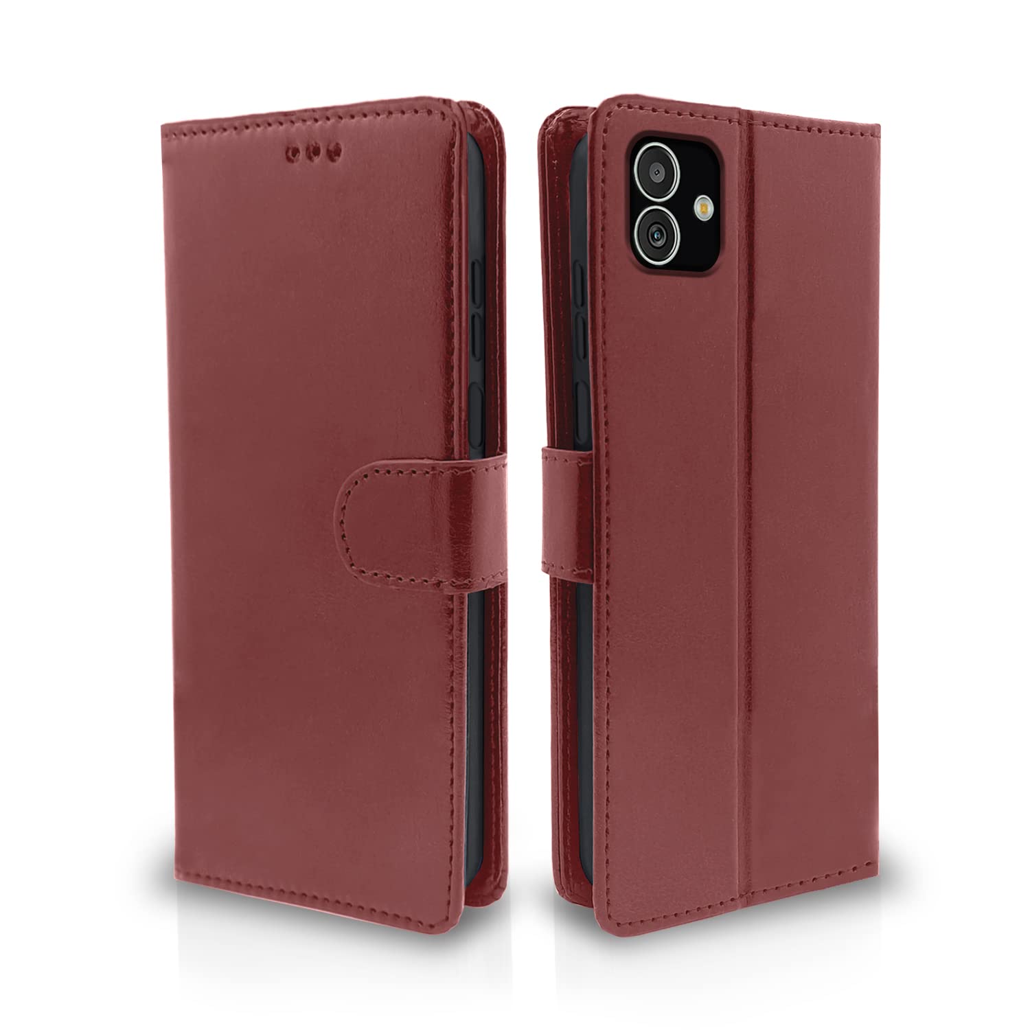 Brown flip cover for Samsung F14 5G – Pikkme