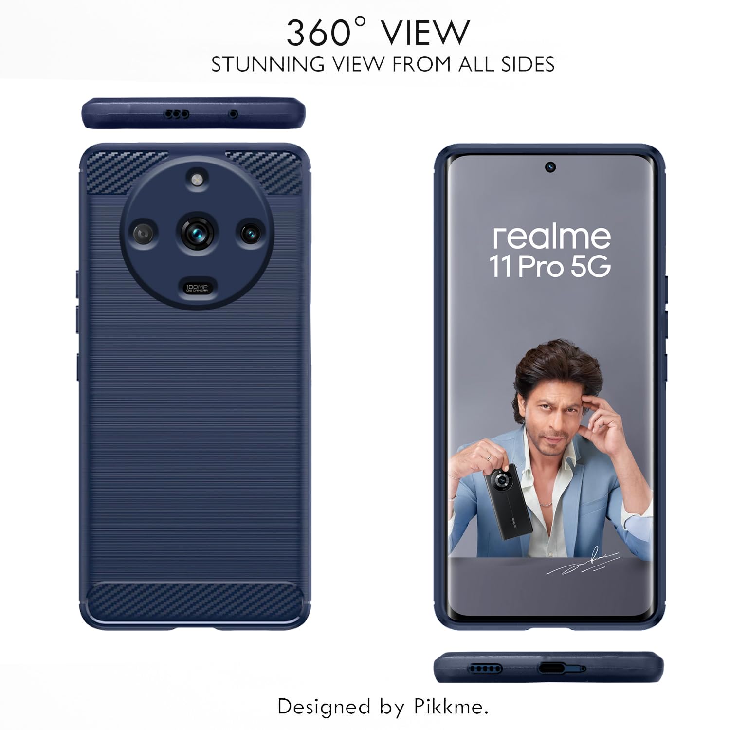 Pikkme Realme 11 Pro/Pro Plus 5G Hybrid blue mobile back cover – photo 3