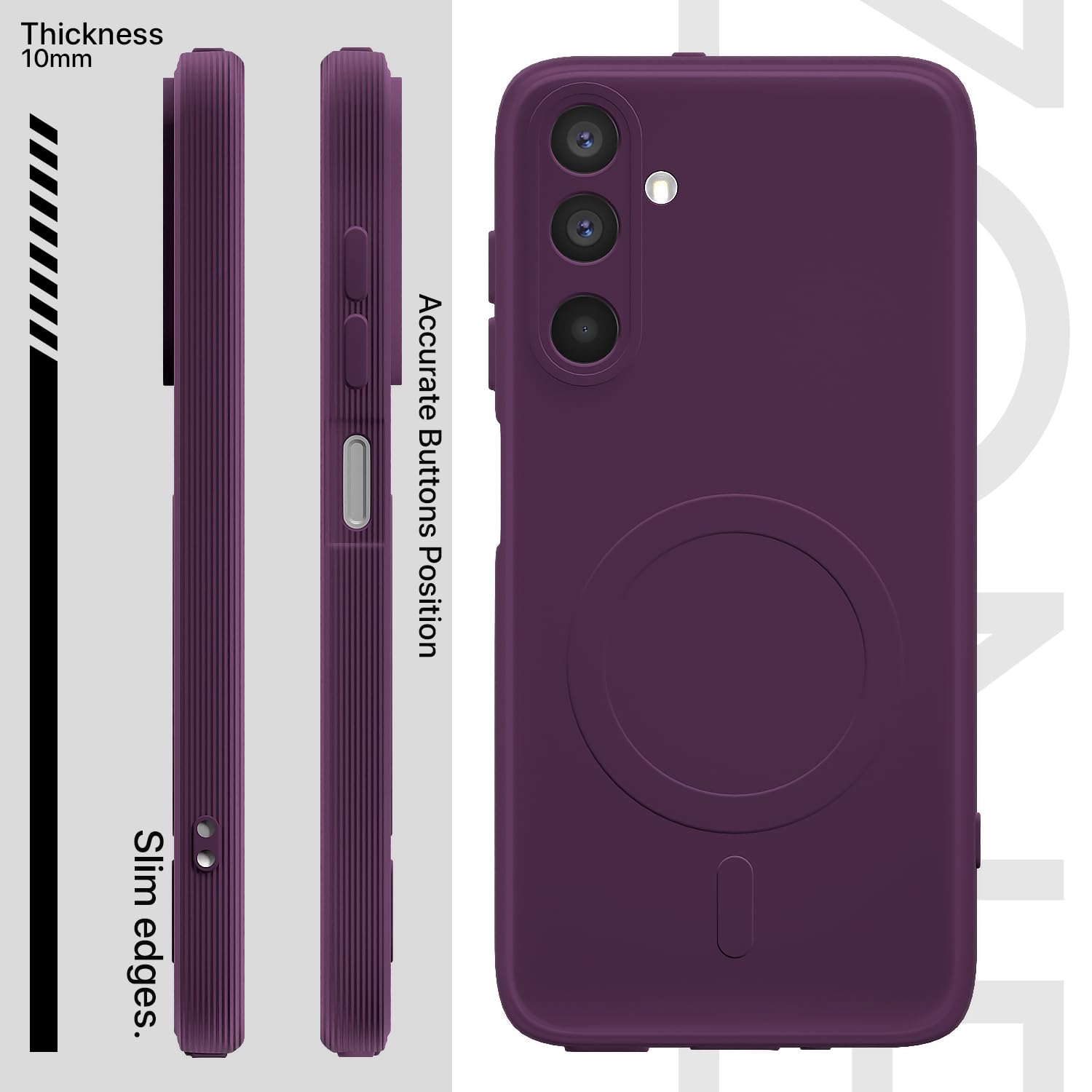 Pikkme Samsung M17/A17/F17 5G MagSafe purple back cover – photo 3