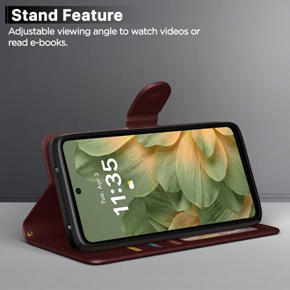 Brown wallet flip cover for Moto Edge 70 Pro 5G – Pikkme – photo 3