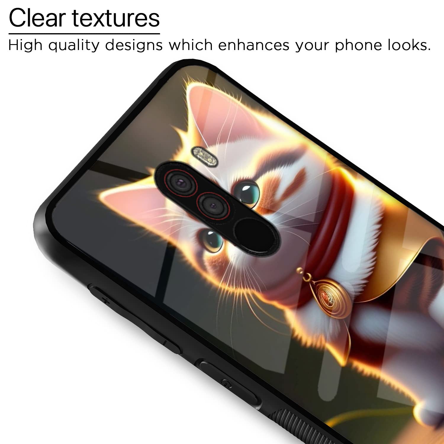 Poco F1 Cat back cover by Pikkme – photo 4