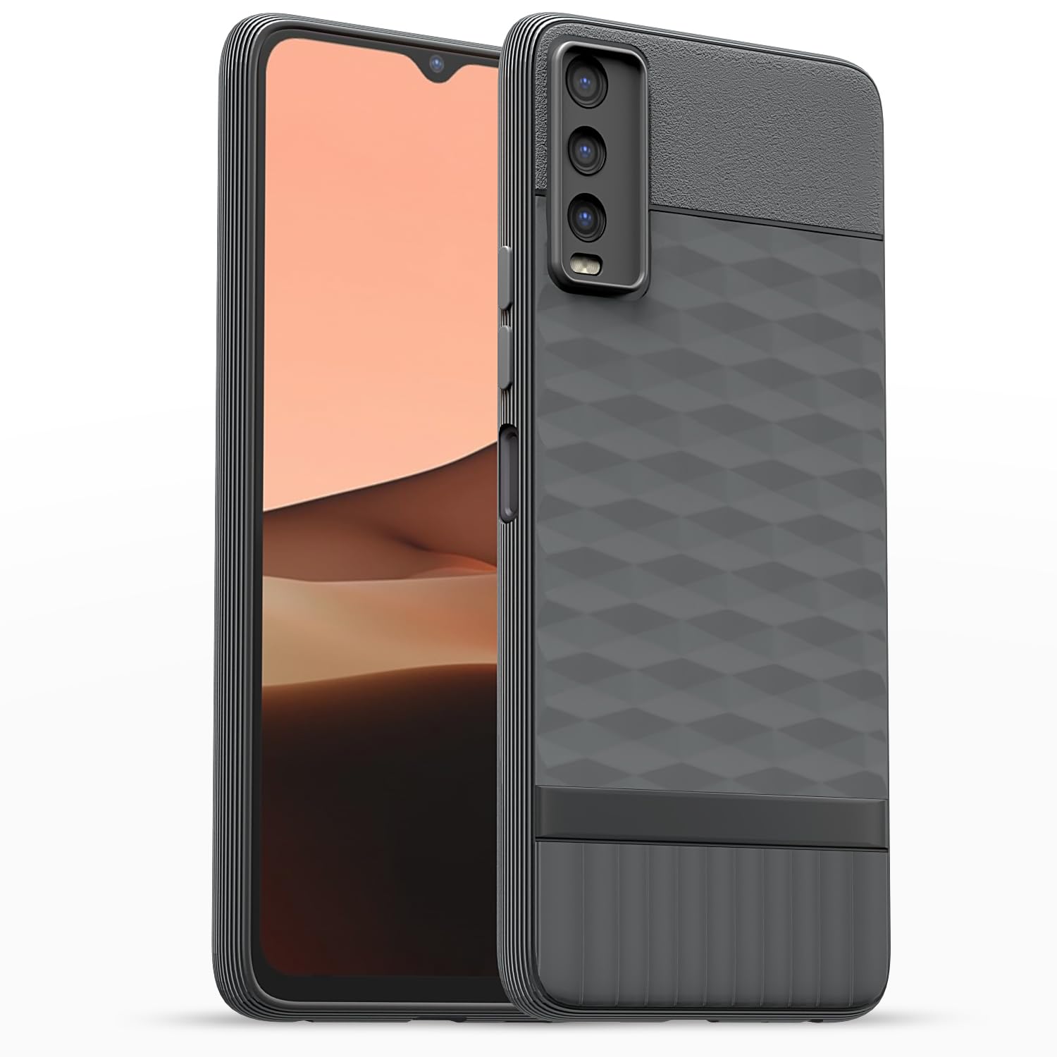  Vivo Y12s / Y20 / Y20i / Y20G  Gencase Back Cover - Grey