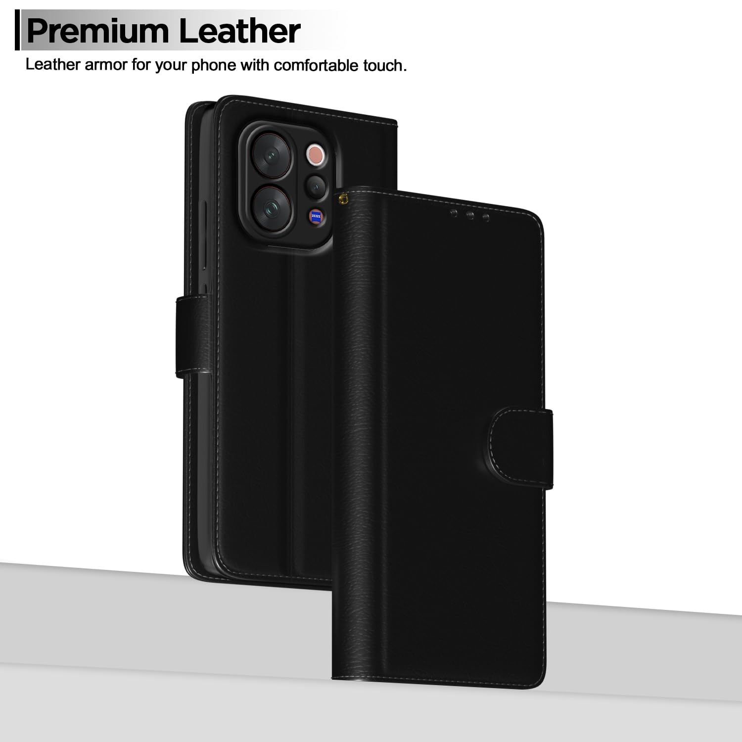Vivo V70/V70 Wallet wallet flip cover in black by Pikkme – photo 2