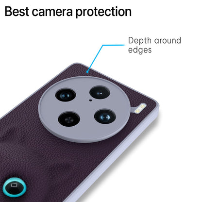 Pikkme Vivo X100 Pro 5G Kitty Back Cover (Purple)