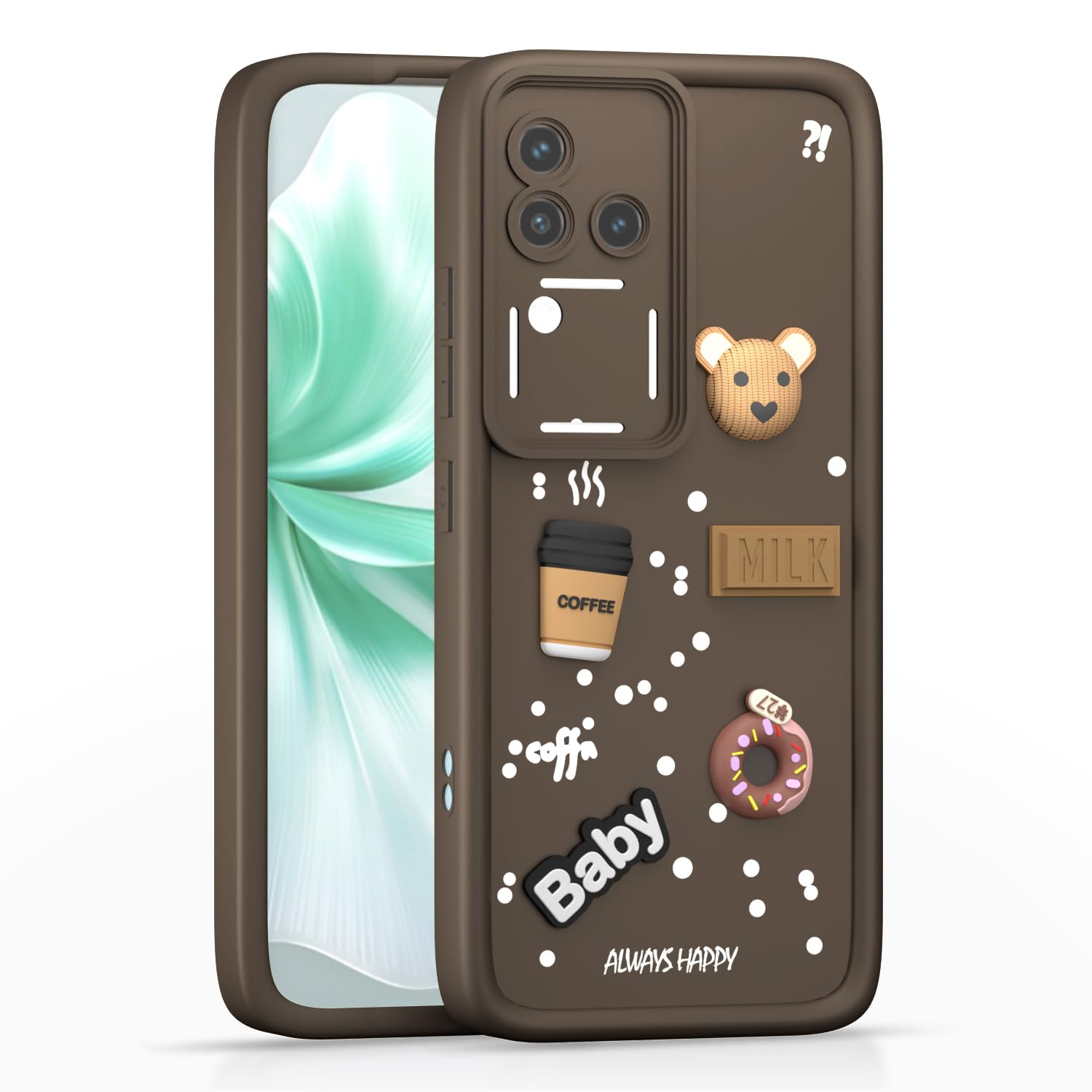 Brown Silicone back cover for Vivo V30/V30 Pro 5G – Pikkme