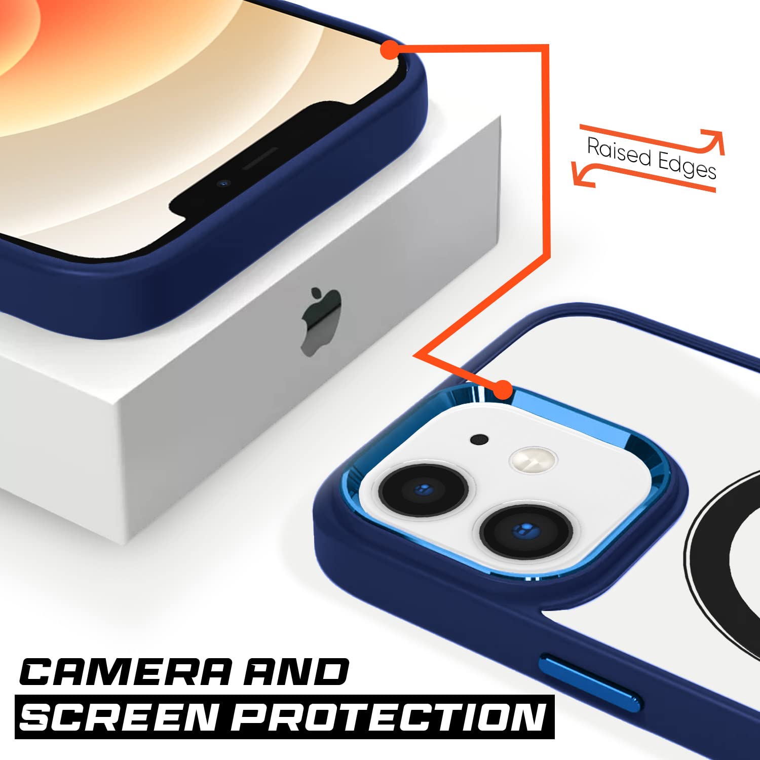 Pikkme iPhone 12/12 Pro Magsafe Back Cover (Blue)