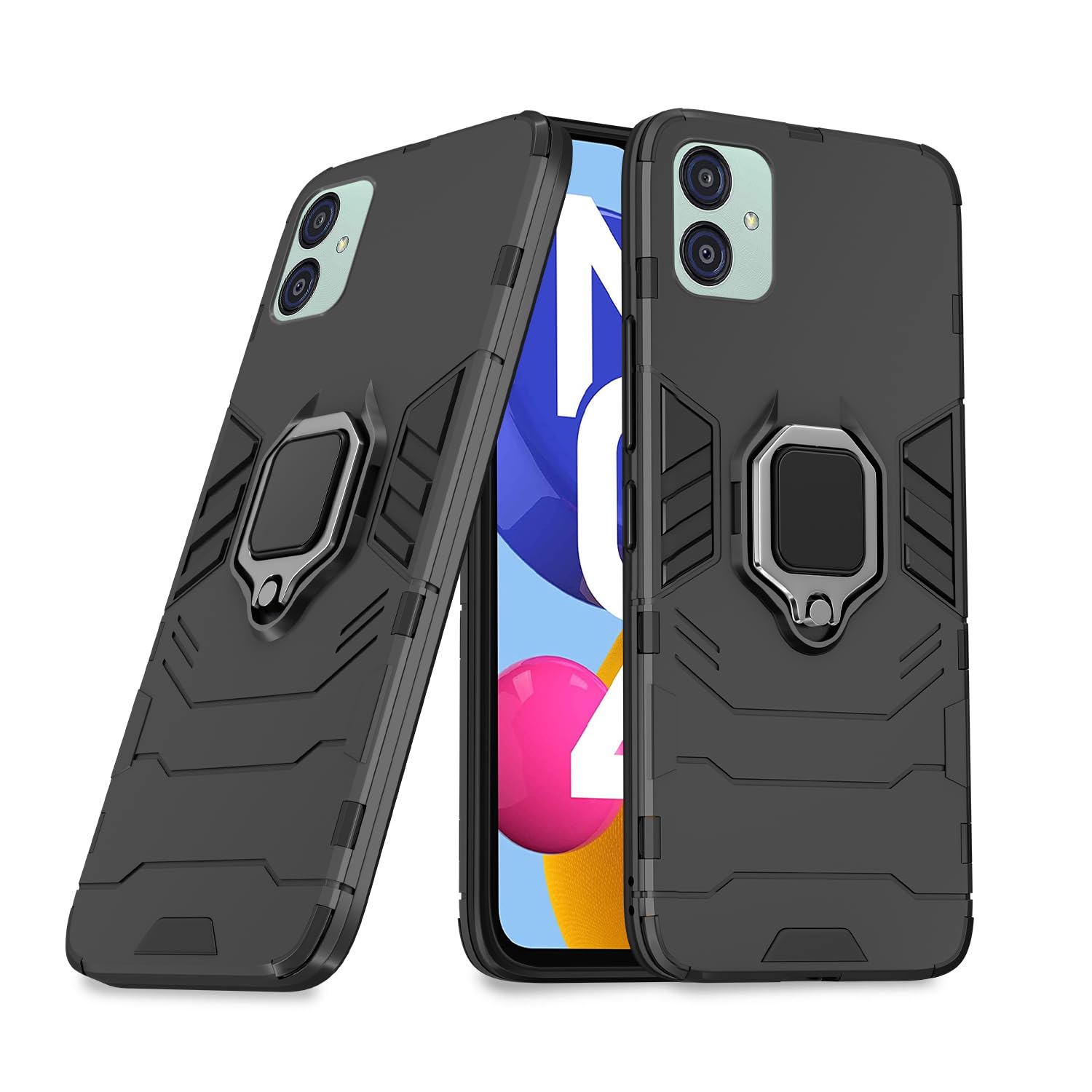  Samsung Galaxy M04 / F04 / A04e D5 Tough Armor Back Cover - Black