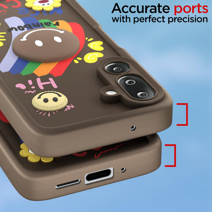Brown Soft Silicone back cover for Samsung M36 5G – Pikkme – photo 4