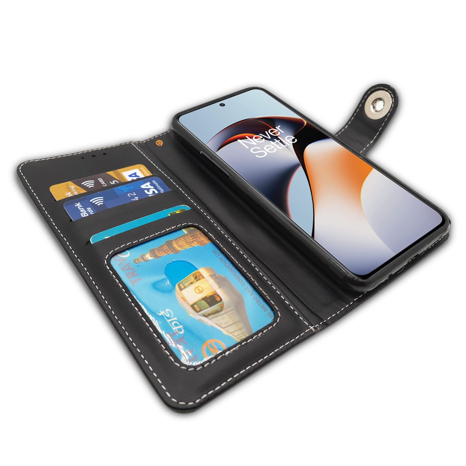 Pikkme OnePlus 11R 5G Magnetic grey flip case – photo 4