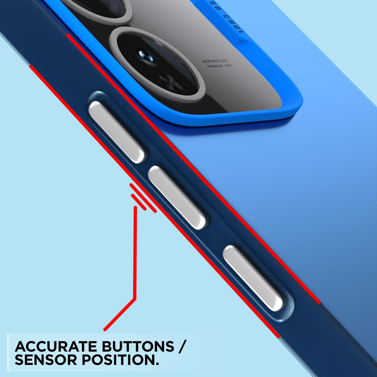 Blue Matte phone cover for iQOO Z9 5G – Pikkme – photo 7