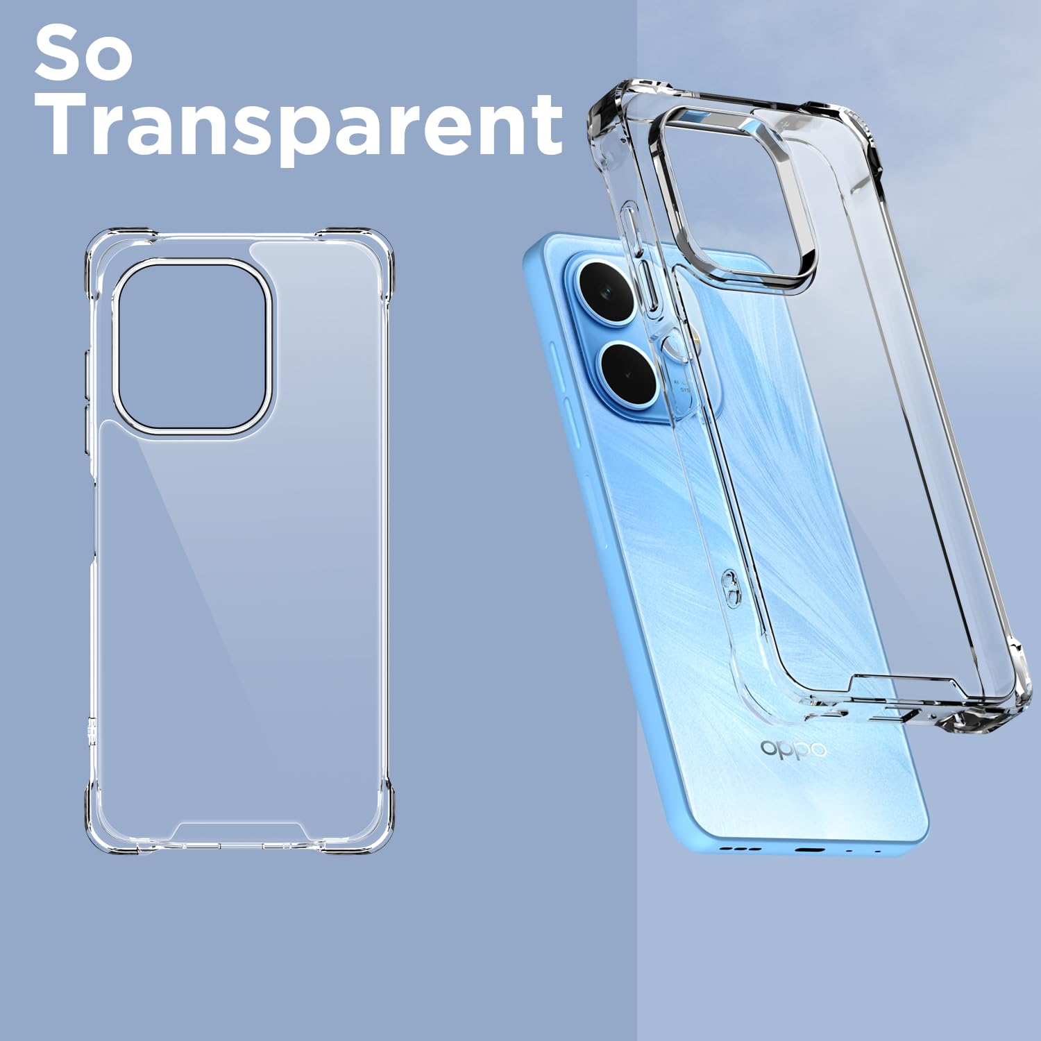 Pikkme Oppo A5 Pro 5G transparent mobile back cover – photo 2