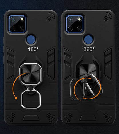 Pikkme black D5 Tough Armor back cover for Realme C12, Narzo 20, Narzo 30A – photo 3