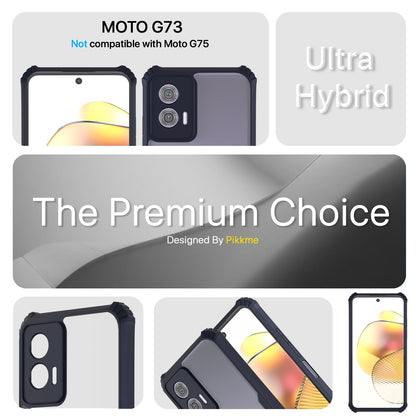 Moto G73 5G Hybrid phone cover in blue by Pikkme – photo 2