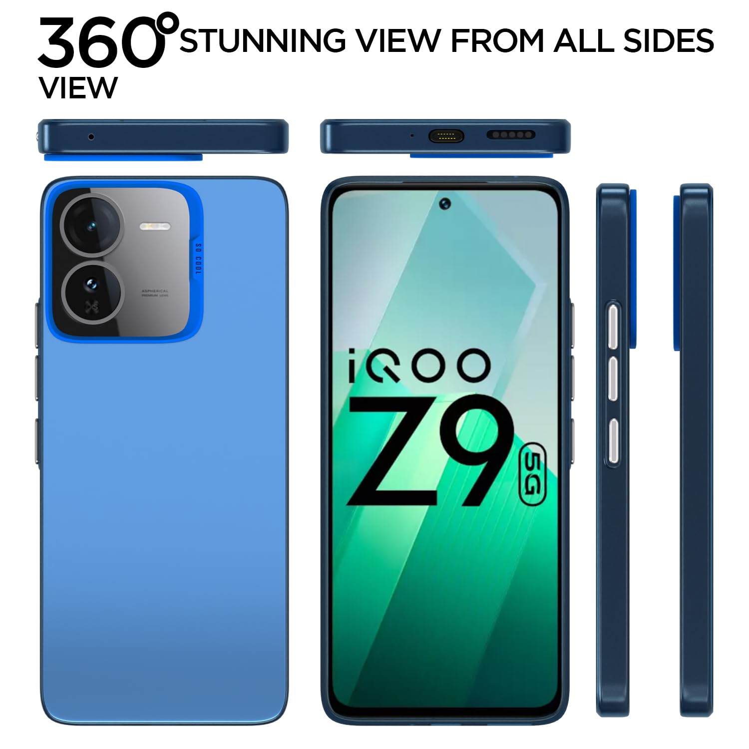 iQOO Z9 5G phone cover in blue by Pikkme – photo 3
