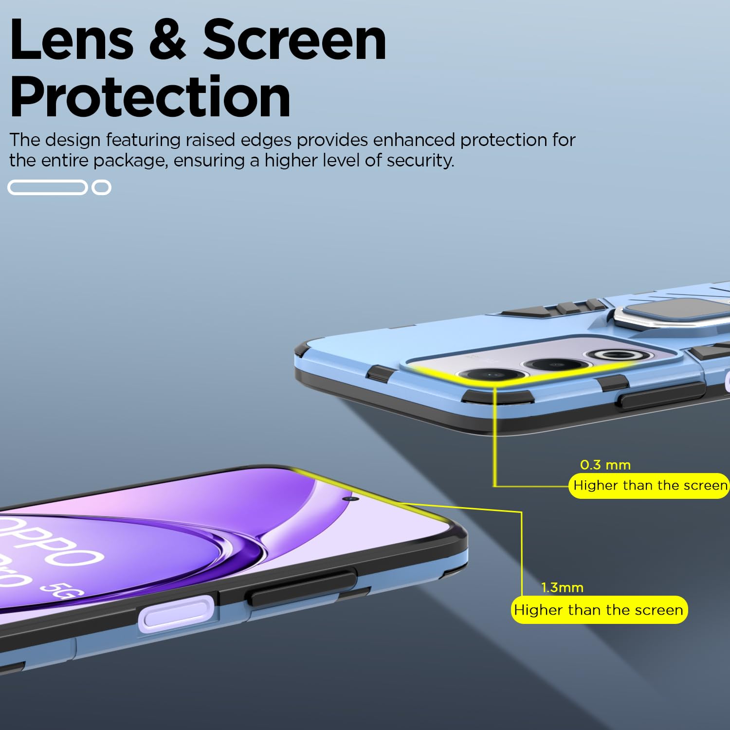 Pikkme Oppo A3 Pro 5G blue mobile back cover – photo 5
