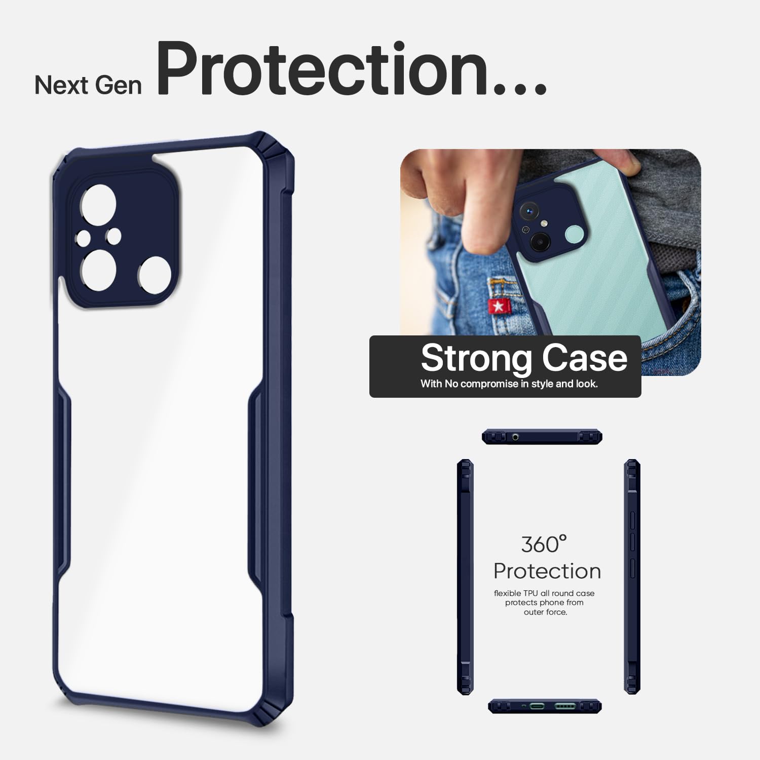 Pikkme blue phone cover for Redmi 12C/Poco C55 – photo 6